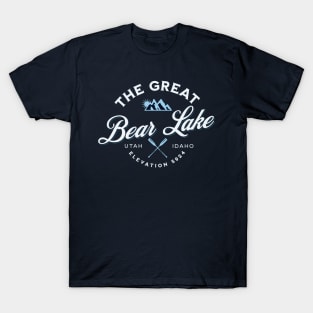 Bear Lake Utah Idaho Elevation 5924 T-Shirt